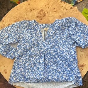 Tuckernuck floral blouse; Size Large